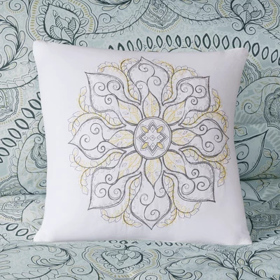 Leslie Reversible Cotton Sateen Comforter Set 7pc 6 Leslie Reversible Cotton Sateen Comforter Set 7pc - Image 6