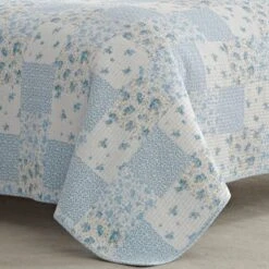 Blue Keena Quilt Set - Laura Ashley -Bedding Store GUEST a7186605 8e43 4bfa ab79 7c42723b7808