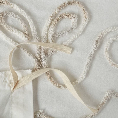 3pc Valeria Tufted Cotton Chenille Duvet Cover Set 9 3pc Valeria Tufted Cotton Chenille Duvet Cover Set - Image 9