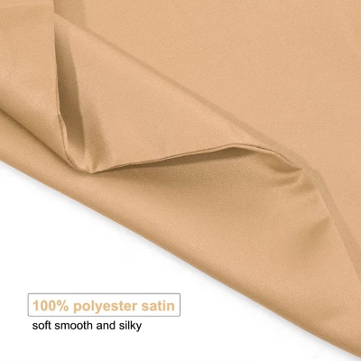 2 Pcs Standard 20"x26" Silk Satin With Zipper Pillowcase Gold - PiccoCasa 3 2 Pcs Standard 20"x26" Silk Satin With Zipper Pillowcase Gold - PiccoCasa - Image 3