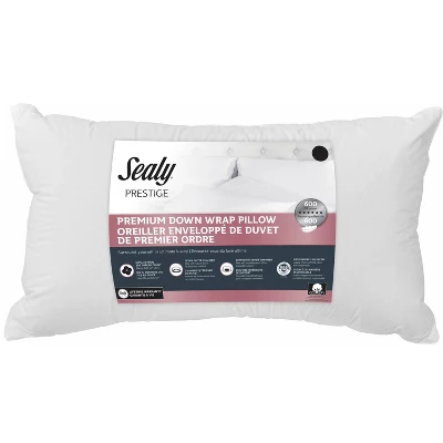 Sealy 300 Thread Count Premium Down Wrap Bed Pillow 4 Sealy 300 Thread Count Premium Down Wrap Bed Pillow - Image 4