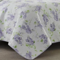 Keighley Reversible Quilt Set Purple - Laura Ashley -Bedding Store GUEST af32c1c7 a46b 4417 b69c 9d8fab67f8ec