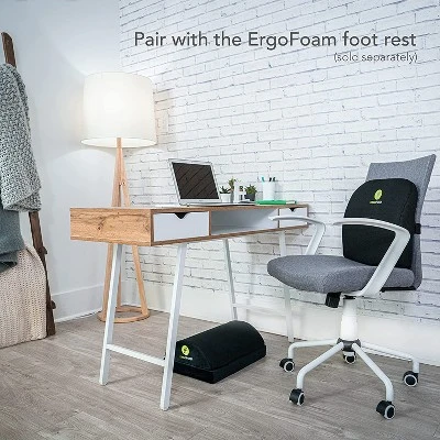 ErgoFoam Lumbar Support Pillow For Chair - Premium Breathable Mesh Back Support For Office Chair - Most Comfortable Lumbar Cushion 1 ErgoFoam Lumbar Support Pillow For Chair - Premium Breathable Mesh Back Support For Office Chair - Most Comfortable Lumbar Cushion