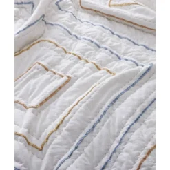 Blue Loom 3pc Phoenix Quilt Set Gray/Off White -Bedding Store GUEST b5241487 8f13 4009 8b34 5afe28b8c552