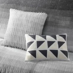 5pc Full/Queen Mabel Ombre Printed Cotton Gauze Comforter Set - Charcoal Gray -Bedding Store GUEST be0d9e1a 2b38 4131 8f52 1530b82420b5