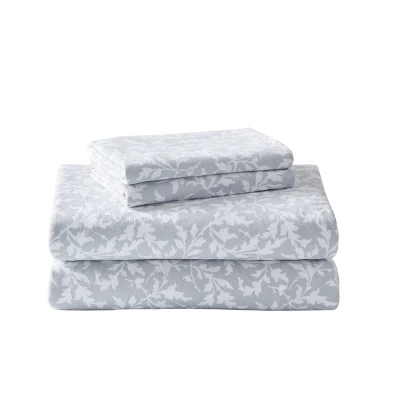 Printed Pattern Flannel Sheet Set - Laura Ashley 1 Printed Pattern Flannel Sheet Set - Laura Ashley