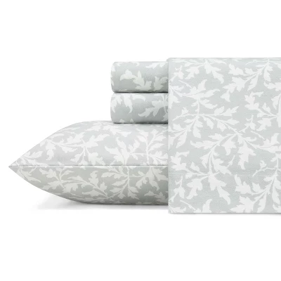 Printed Pattern Flannel Sheet Set - Laura Ashley 8 Printed Pattern Flannel Sheet Set - Laura Ashley - Image 8