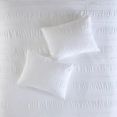 4pc Amari Cotton Seersucker Duvet Cover Set 6 4pc Amari Cotton Seersucker Duvet Cover Set - Image 6