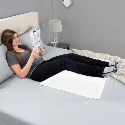 Fleming Supply Elevated Support Wedge Pillow Cushion - 20" X 26", White 3 Fleming Supply Elevated Support Wedge Pillow Cushion - 20" X 26", White - Image 3