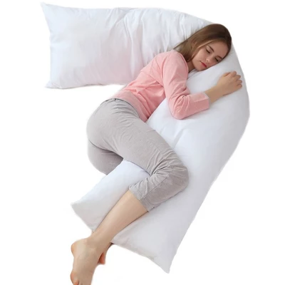 Cheer Collection Down Alternative 15" X 100" Extra Long Body Pillow With Zippered Cover 5 Cheer Collection Down Alternative 15" X 100" Extra Long Body Pillow With Zippered Cover - Image 5