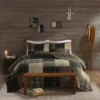 Winter Hills Oversized Cotton Quilt Bedding Set Tan - Woolrich