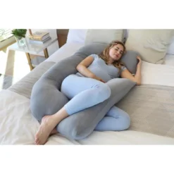 PharMeDoc Pregnancy Pillow, U-Shape Full Body Maternity Pillow, Cooling Cover -Bedding Store GUEST ee3ce136 4dda 4a37 ac5b f8738f5215fc