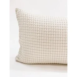 14x40 Down Alternative Cotton Waffle Weave Pillow - Anaya