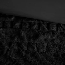 Madison Park 3pc King/California King Dakota Ruched Fur Down Alternative Comforter Set Black -Bedding Store GUEST f6640e5d e035 446e 8189 42ba4b2f42fc