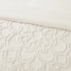 Cecily Tufted Cotton Chenille Medallion Duvet Cover Set -Bedding Store GUEST f7f351a2 942f 4b06 a247 fb1a51c975ca