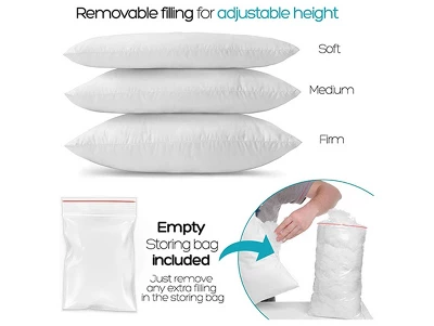 Dr Pillow Dreamzie Adjustable Therapeutic 2 PACK Pillow 2 Dr Pillow Dreamzie Adjustable Therapeutic 2 PACK Pillow - Image 2