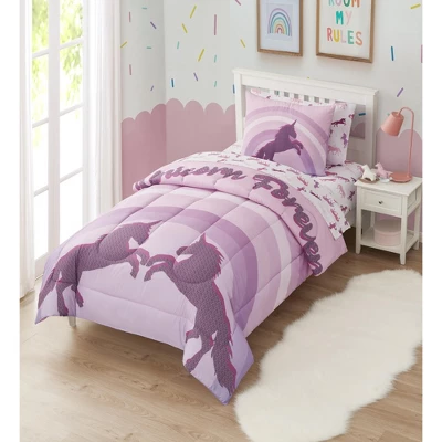 Unicorns Forever Kids Printed Bedding Set Includes Sheet Set By Sweet Home Collection 4 Unicorns Forever Kids Printed Bedding Set Includes Sheet Set By Sweet Home Collection - Image 4
