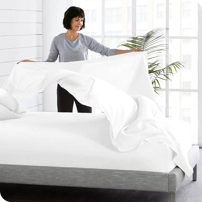 Hydro-Brushed Microfiber Flat Top Sheet By Bare Home 3 Hydro-Brushed Microfiber Flat Top Sheet By Bare Home - Image 3